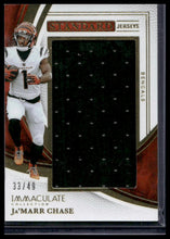 Load image into Gallery viewer, Ja'Marr Chase 2022 Panini Immaculate Collection #ISJ-JCH #/49

