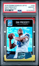 Load image into Gallery viewer, 2016 Panini Donruss Optic #162 Dak Prescott Red &amp; Yellow PSA 10
