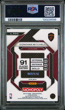 Load image into Gallery viewer, 2023 Panini Prizm Monopoly All-Star #PS10 Donovan Mitchell All-Star-Orange PSA 8
