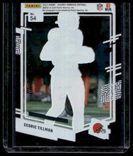 Load image into Gallery viewer, 2023 Clearly Donruss #54 Cedric Tillman Rated Rookie Autographs Purple #/175
