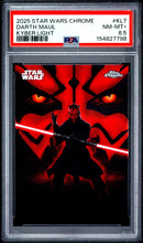 Load image into Gallery viewer, 2025 Topps Chrome Star Wars Kyber Light #KL7 Darth Maul PSA 8.5
