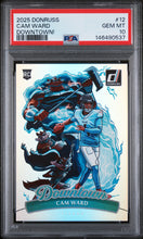 Load image into Gallery viewer, 2025 Donruss #12 Cam Ward Downtown! PSA 10
