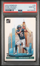 Load image into Gallery viewer, 2024 Panini Donruss Downtown! #15 Rome Odunze PSA 10
