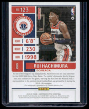 Load image into Gallery viewer, 2019 Contenders Optic Rui Hachimura Orange V under NBA Logo on back #/25
