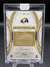 Load image into Gallery viewer, 2022 Panini Flawless #SBC-16 Cooper Kupp Champions Aquamarine #/2
