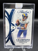 Load image into Gallery viewer, 2022 Panini Flawless #SBC-16 Cooper Kupp Champions Aquamarine #/2

