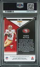 Load image into Gallery viewer, 2022 Panini Rookies &amp; Stars #90 George Kittle Signature-Purple PSA 9
