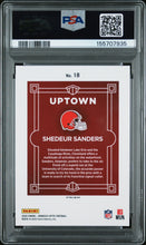 Load image into Gallery viewer, 2025 Panini Donruss Optic Uptown #18 Shedeur Sanders PSA 9
