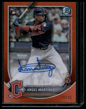 Load image into Gallery viewer, 2025 Bowman Chrome #CRA-AM Angel Martínez Rookie Autographs Orange #/25
