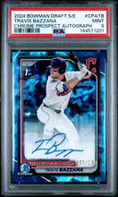 Load image into Gallery viewer, 2024 Bowman Sapphire Edition Chrome Sapphire Prospect Autos Travis Bazzana PSA 9
