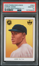 Load image into Gallery viewer, 2020 Panini Diamond Kings Dk 206 #DK2 Aaron Judge Dk 206-Masterpiece 1/1 PSA 10
