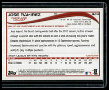 Load image into Gallery viewer, 2014 Topps #424 Jose Ramirez
