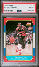 Load image into Gallery viewer, 1986 Fleer #26 Clyde Drexler PSA 8

