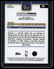 Load image into Gallery viewer, 2025-26 Topps Chrome Update #98 Jonathan Kuminga Gold Refractor #/50
