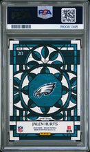 Load image into Gallery viewer, 2025 Panini Mosaic Stained Glass #20 Jalen Hurts PSA 9
