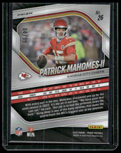 Load image into Gallery viewer, 2025 Panini Prizm #26 Patrick Mahomes II Blue Ice #/99
