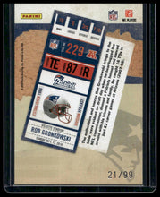Load image into Gallery viewer, 2010 Playoff Contenders #229 Rob Gronkowski Playoff Ticket #/99

