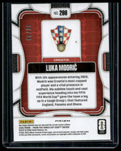 Load image into Gallery viewer, 2026 Panini Prizm FIFA World Cup #200 Luka Modric Red Wave Prizms #/39
