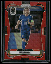 Load image into Gallery viewer, 2026 Panini Prizm FIFA World Cup #200 Luka Modric Red Wave Prizms #/39

