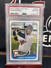 Load image into Gallery viewer, 2014 Topps Heritage #H590 Jose Ramirez PSA 10
