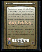 Load image into Gallery viewer, 1999 Donruss #AGK5 Jim Brown All-Time Gridiron Kings Autographs #/1000
