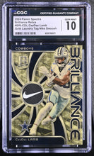 Load image into Gallery viewer, 2024 Spectra #BRI-CDL CeeDee Lamb Brilliance Relics CGC 10
