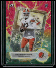 Load image into Gallery viewer, 2025 Topps Resurgence Shedeur Sanders Voltaic Magenta Surge Refractor #/299
