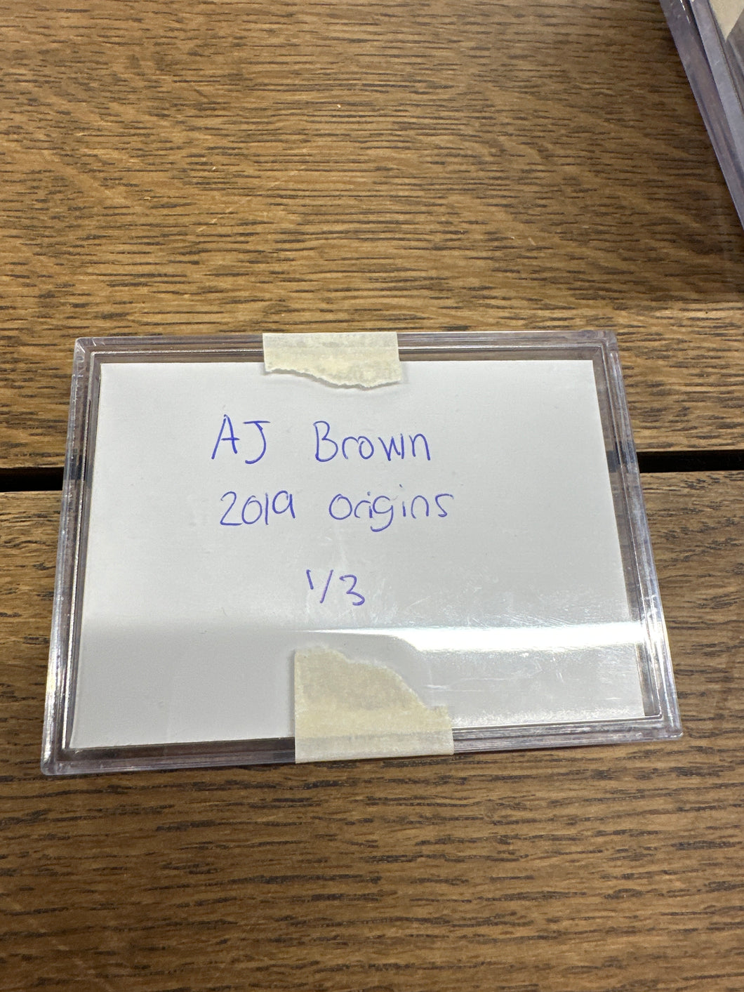 AJ Brown 2019 Panini Origins Jumbo Logo Patch Auto Booklet RC 1/3