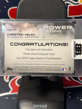 Load image into Gallery viewer, Christian Yelich 2019 Topps Stadium Club Power Zone Auto 5/10
