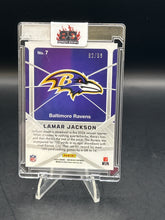 Load image into Gallery viewer, Lamar Jackson 2024 Panini Obsidian Atomic Initials /99 #7
