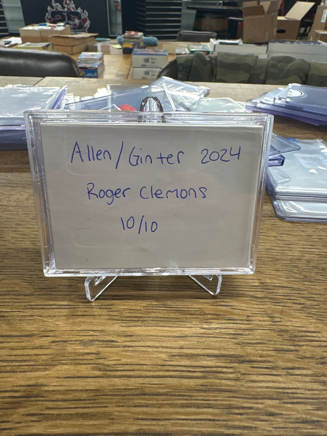 Roger Clemens 2024 Topps Allen & Ginter Jumbo Jersey Auto Booklet 10/10
