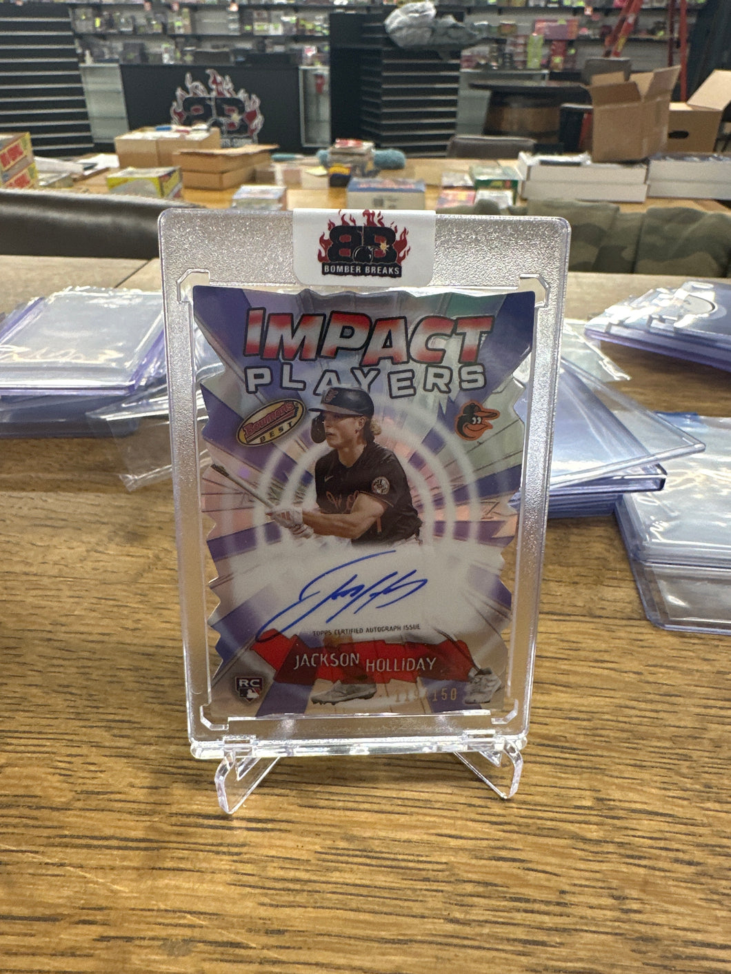 Jackson Holliday 2024 Bowman's Best Impact Players Die-Cut Auto RC 119/150