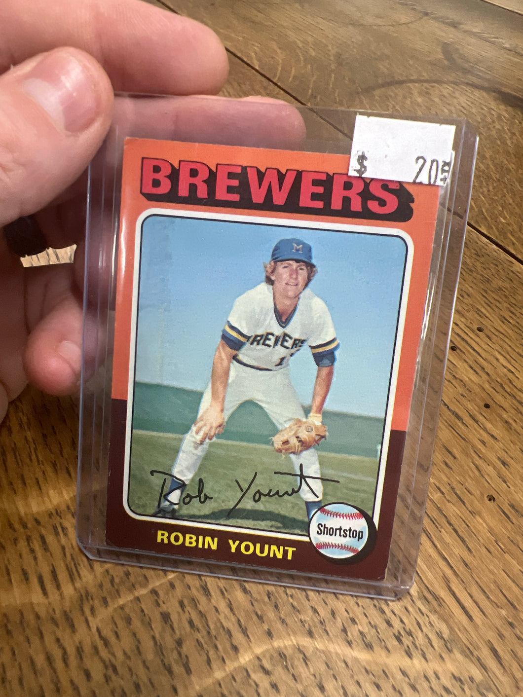 1975 Topps Baseball Robin Yount RAW RC #223