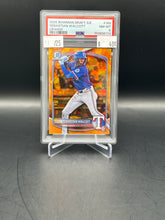 Load image into Gallery viewer, Sebastian Walcott 2025 Bowman Draft Sapphire Orange /25 #169 PSA 8
