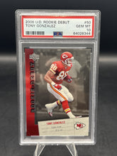 Load image into Gallery viewer, 2006 Upper Deck Rookie Debut #50 Tony Gonzalez PSA 10
