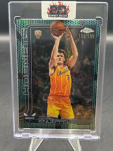 Load image into Gallery viewer, 2025-26 Topps Chrome Update #154 Kon Knueppel Aqua Basketball Refractor #/199
