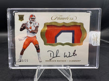 Load image into Gallery viewer, 2017 Panini Flawless Collegiate Deshaun Watson Rookie Patch Autographs #/25
