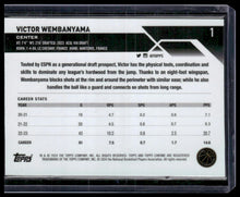 Load image into Gallery viewer, 2023-24 Topps Chrome #1 Victor Wembanyama
