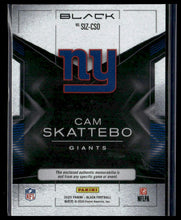 Load image into Gallery viewer, 2025 Panini Black #SIZ-CSO Cam Skattebo Sizeable Rookie Memorabilia #/199
