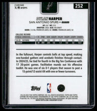 Load image into Gallery viewer, 2025-26 Topps Chrome #252 Dylan Harper X-Fractor
