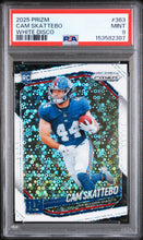 Load image into Gallery viewer, 2025 Panini Prizm #363 Cam Skattebo White Disco PSA 9

