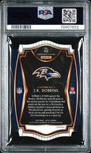 Load image into Gallery viewer, 2020 Panini Select #152 J.K. Dobbins Die-Cut Tri-Color Prizm PSA 10

