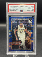 Load image into Gallery viewer, 2017 Panini Donruss Optic #91 Anthony Davis Blue Velocity PSA 10
