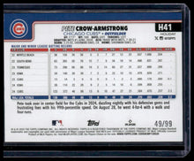Load image into Gallery viewer, 2025 Topps Holiday #H41 Pete Crow-Armstrong Purple Holiday Lights #/99
