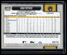 Load image into Gallery viewer, 2026 Topps #217 Chad Patrick Spring Training Black #/10

