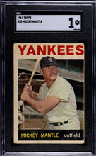Load image into Gallery viewer, 1964 Topps #50 Mickey Mantle SGC 1
