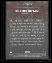 Load image into Gallery viewer, 2018 Topps Update #LITM-21 Shohei Ohtani Legends in the Making
