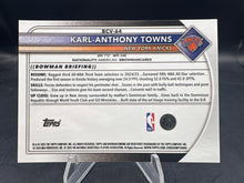 Load image into Gallery viewer, 2025-26 Bowman Sapphire Edition #BCV-64 Karl-Anthony Towns Gold Sapphire #/50
