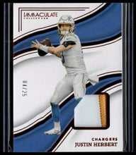 Load image into Gallery viewer, 2023 Panini Immaculate Collection #98 Justin Herbert Red #/25
