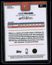 Load image into Gallery viewer, 2025-26 Topps Chrome Update #11 Jalen Williams Image Variation Speckle SSP
